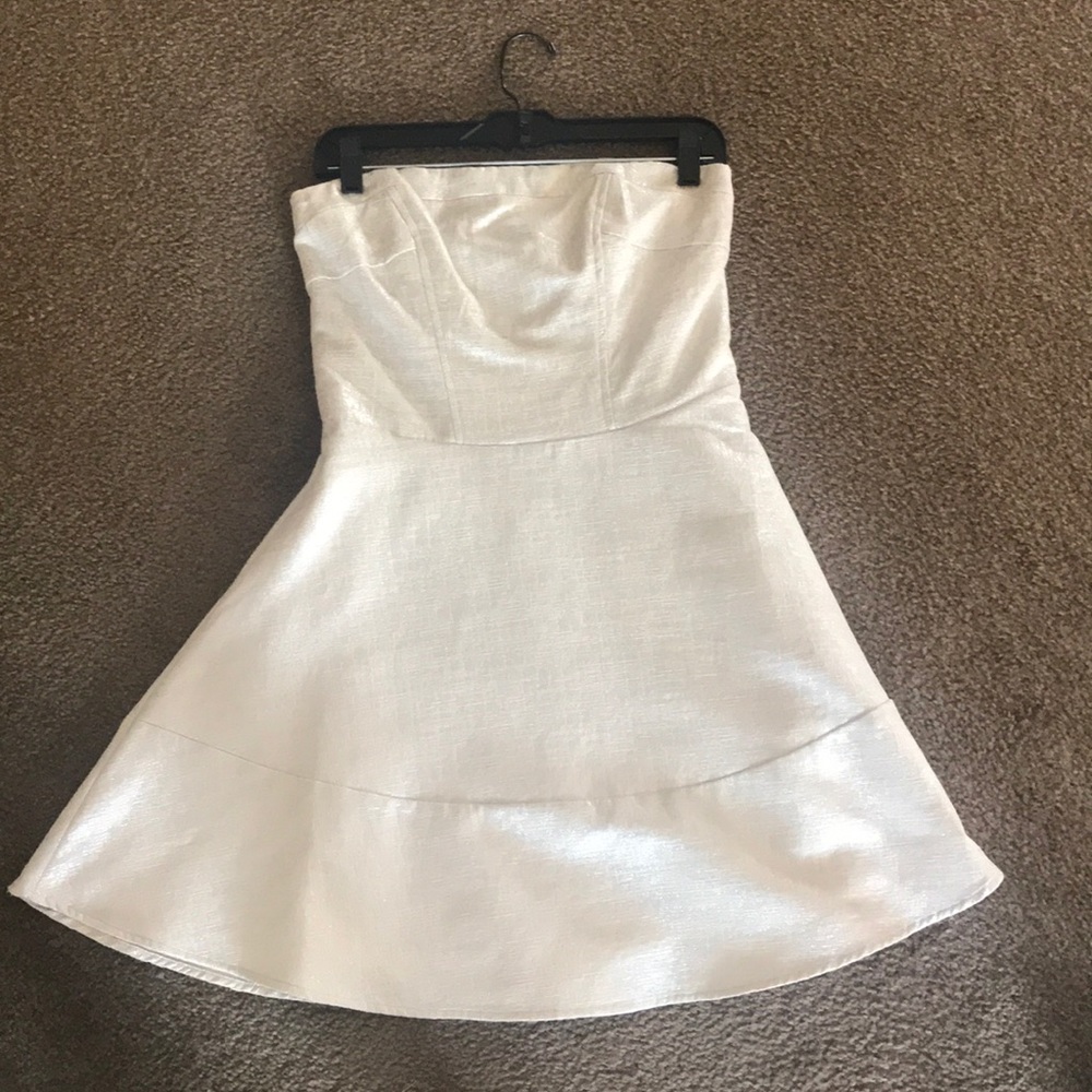 Express silver cocktail/semi-formal dress